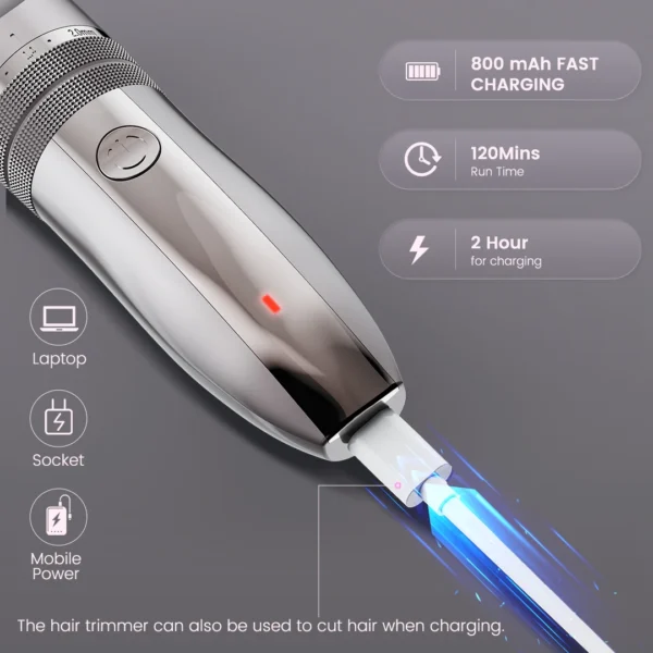 SEJOY Electric Hair Trimmer for Men Hair Clippers for Barbers Rechargeable Cordless Shaver (OiI Not Included)） - Image 3