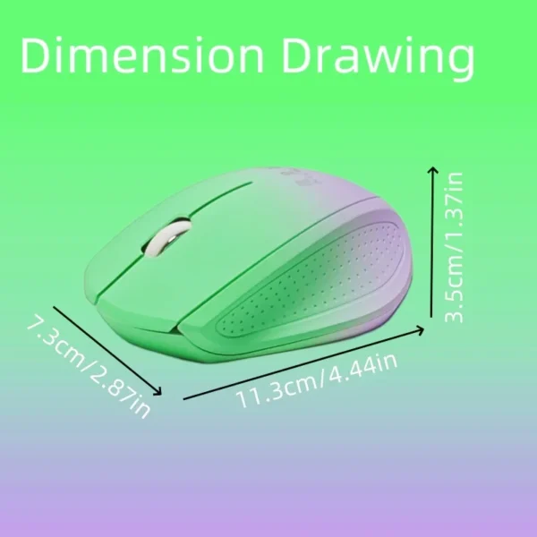 Ergonomic Laptop Wireless Battery Mouse, 2.4G Silent Receiver Laptop Mouse, Portable Mobile Optical Mouse, Laptop, PC, Computer, - Image 2