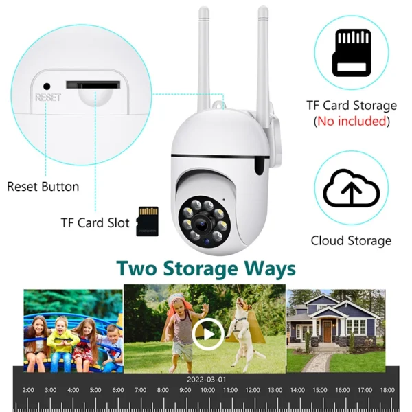 2MP Tuya Wifi IP Camera Smart Home Surveillance Camera HD 1080P Security Video Surveillance Supprt Two Way Audio Mobile Motion - Image 4