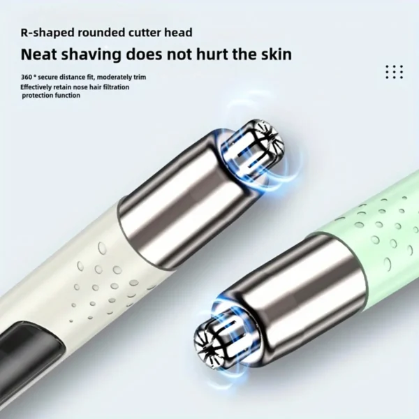 Mini Electric Nose Hair Trimmer Portable Clipper Rechargeable Eyebrow Ear Hair Shaver For Men Safe Cleaner Razor - Image 3