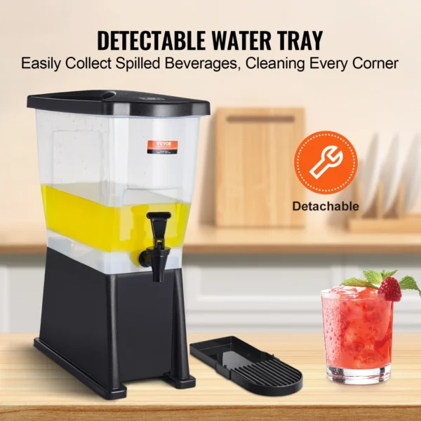 VEVOR Beverage Dispenser for Parties Plastic Juice Dispenser Tea Lemonade Juice Water Dispenser for Restaurants Hotels Parties - Image 5