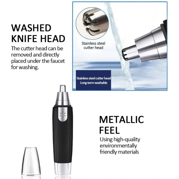 Electric Nose Hair Trimmer Implement Shaver Clipper Men Women Ear Neck Eyebrow Trimmer Shaver Man Clean Trimer Razor Remover Kit - Image 2