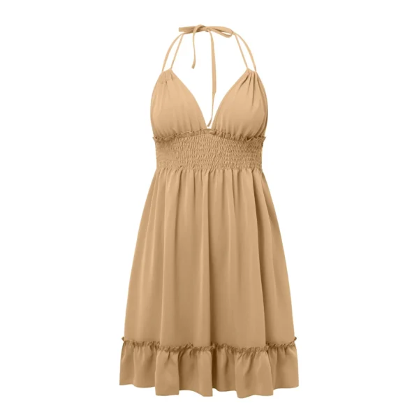 Fashion Summer Dresses 2024 Summer Dresses For Women Trendy Boho Floral Print Cover Up V Neck Sleeveless Sundresses 여름 원피스 - Image 3