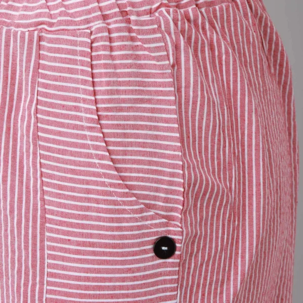 Long Linen Pants Women Women Summer Fashion Striped Print Button Casual Versatile Loose High Waist Yoga Dress Pants For Women - Image 10