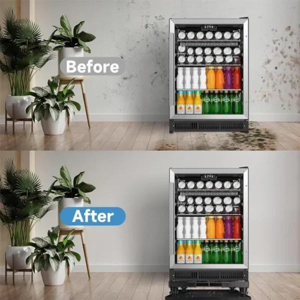 Mini Fridge Silicone Mat 23.6x23.6In Under Washing Machine Pad With Raised Edge Multifunctional Floor Mat Protect Refrigerators - Image 5