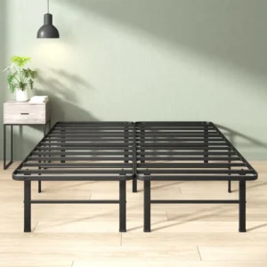 14in Mattress, Sturdy Metal Bed Frame, No Box Spring Needed, Eco Friendly Packaging, Queen