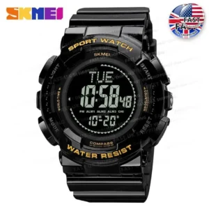 SKMEI Man Male Sports Electronic Watch New LED Waterproof Luminous Shock Hand Compass Alram Clock For Men Digital Wristwatch