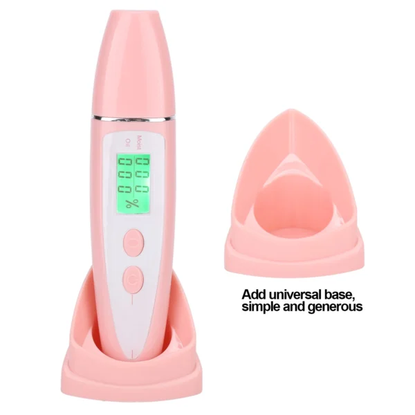 Facial Skin Tester Smart Display Skin Care Portable Digital Skin Detector Pen for Home Beauty Salon Pink - Image 3