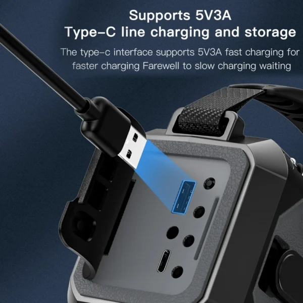12000mAh Emergency Weather Radio Reading Lamp Solar Hand Crank Weather Alert Radio Power Bank SOS Alarm for Camping Hiking Tents - Image 3