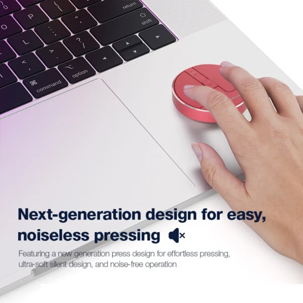 Ultra Thin Wireless Computer Mouse 3 Mode BT 5.2/2.4G/USB Mini Capacitive Mouse with USB Receiver for PC Laptop Notebook Desktop - Image 3