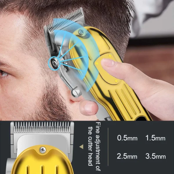 3 in1/1pc Hair Cutting Grooming Kit Professional Hair Clippers and Shaver Set Cordless Beard Trimming for Men - Image 6