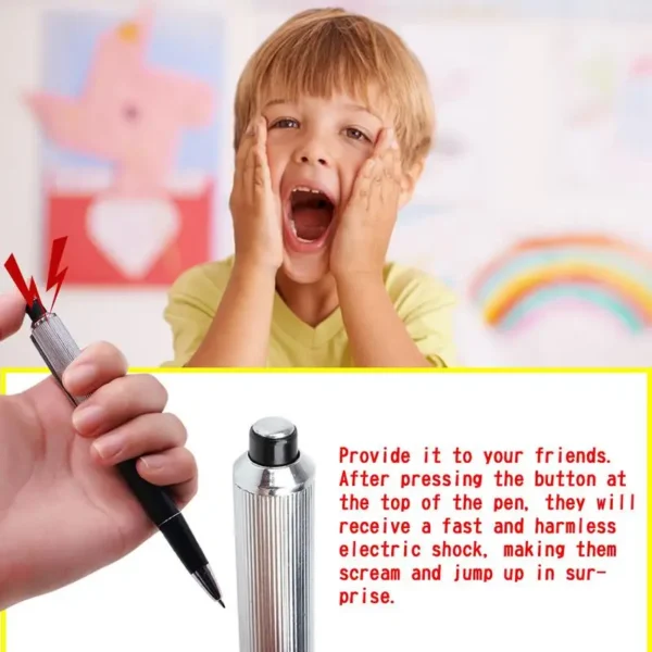 Novelty Utility Electric Shock Pen Creative Electric Shock Pen Toy ballpoint pen electric shock Fun Prank Trick Joke Gadget Toy - Image 2