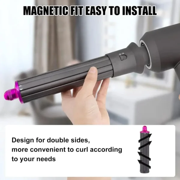 High-speed leafless hair dryer quickly drying, constant temperature negative ion care professional hair dryer curling nozzle - Image 6
