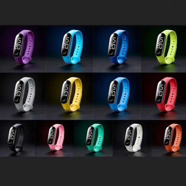 Women Sports Watch Led Screen Children Outdoor Sports Electronic Watch Men Silicone Strap Wirstwatch Student Clock Relogio - Image 2