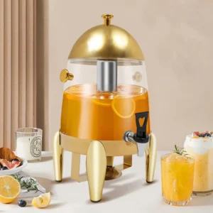 12L Hot and Cold Beverage Dispenser Stainless Steel Electric Drinks Dispenser with Tap Switching for Restaurants Cafeterias