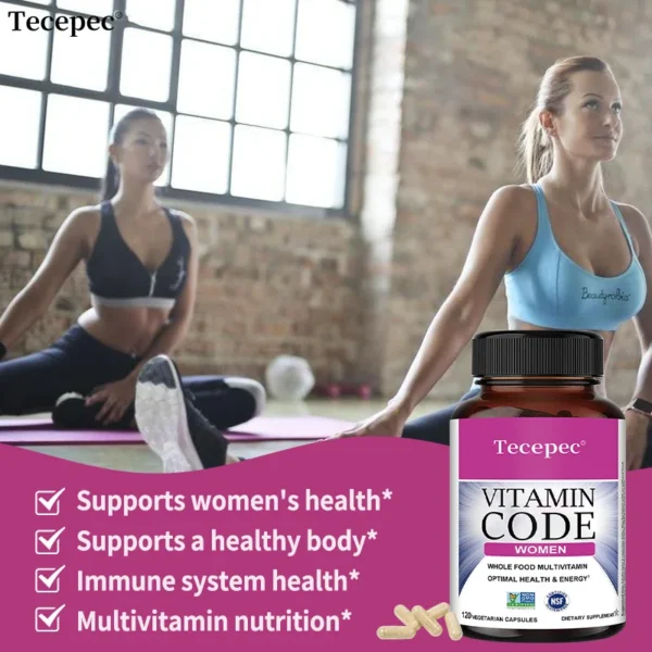 Vitamin Code for Women - Natural Vitamins and Folic Acid, Supports Healthy Energy, Balanced Immune System and Overall Health - Image 3