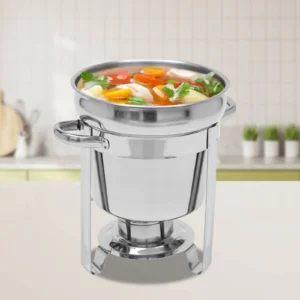 7L Food Warmer 201 Stainless Steel Stock Pot Soup Stove Durable Easy to Clean Essential Kitchen Gadget