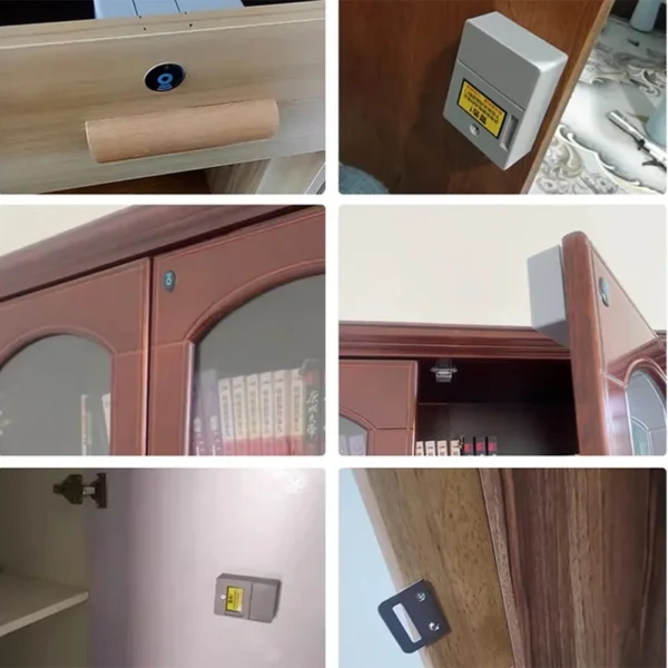 Intelligent Electronic Lock Invisible Sensor Cabinet Lock Smart Door Lock RFID Card For DIY Drawer Wardrobe Furniture Hardware - Image 4