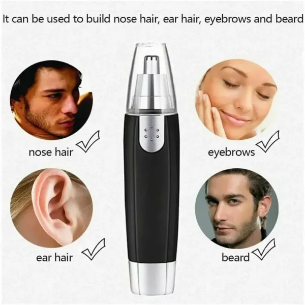 Electric Nose Hair Trimmer Implement Shaver Clipper Men Women Ear Neck Eyebrow Trimmer Shaver Man Clean Trimer Razor Remover Kit - Image 5