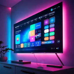 5M TV LED Backlight Light Strip Bluetooth APP Control Music Sync RGB Color Changi Backlight For Tv 32-60 Inch Decoration