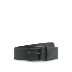 BOSS | Italian-leather belt with embossed structure
