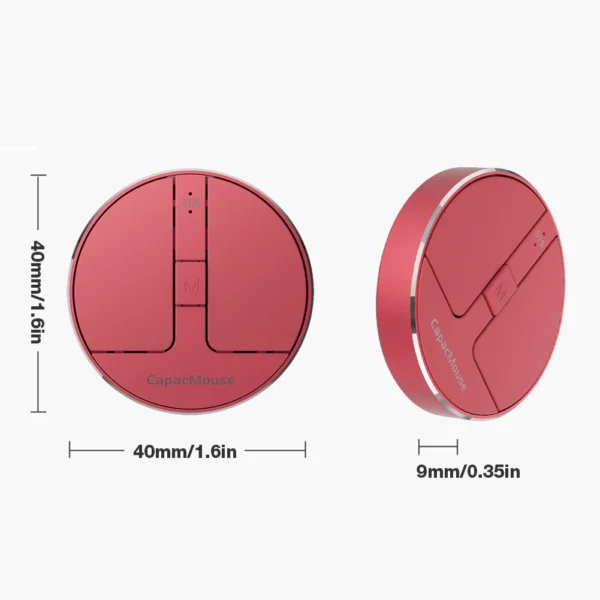 Ultra Thin Wireless Computer Mouse 3 Mode BT 5.2/2.4G/USB Mini Capacitive Mouse with USB Receiver for PC Laptop Notebook Desktop - Image 6
