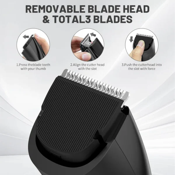 SEJOY Electric Hair Clipper Kit For Men, Adjustable Hair Cut Machine Hair Trimmer Professional Rechargeable Hair Cut Barber - Image 3