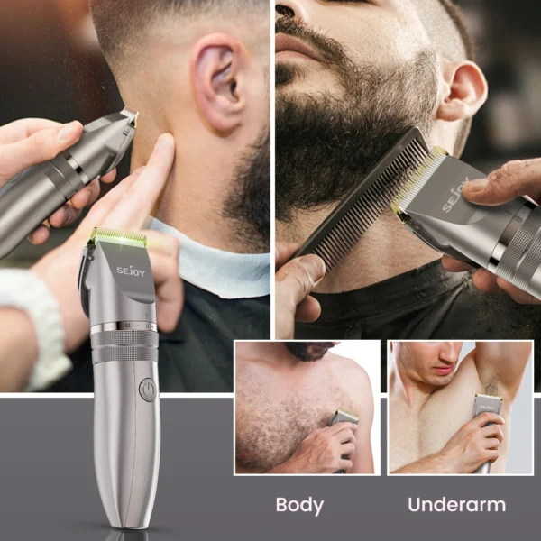 SEJOY Electric Hair Trimmer for Men Hair Clippers for Barbers Rechargeable Cordless Shaver (OiI Not Included)） - Image 6