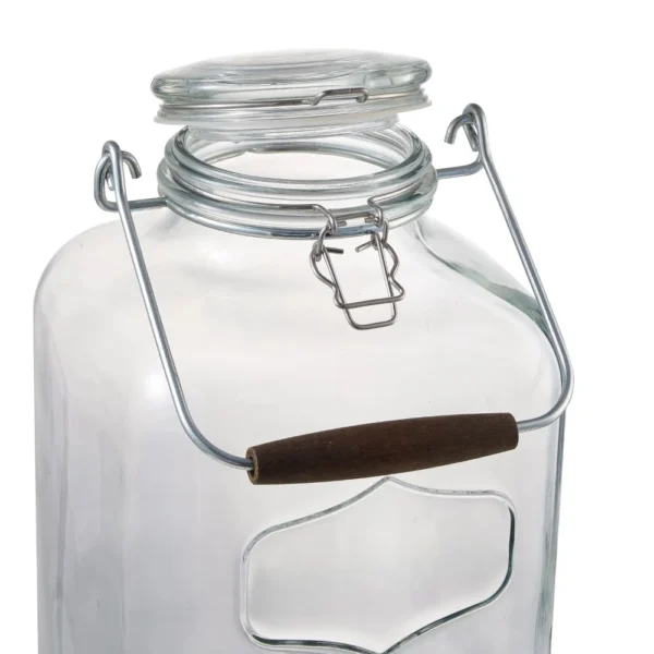 Glass 2-Gallon Beverage Dispenser with Glass Clamp Lid - Image 3