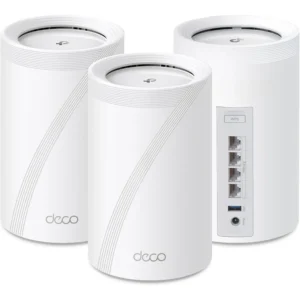 Tri-Band WiFi 7 BE10000 Whole Home Mesh System (Deco BE63) | 6-Stream 10 Gbps | 4 × 2.5G Ports Wired Backhaul, 4× Smart Internal