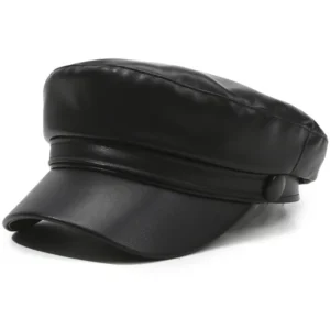 Spring and Autumn Versatile Beret Retro Flat Top Visor Small Face Black Painter Hat Fashion Hat Classic Versatile Adjustable
