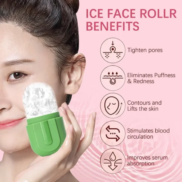 Ice Face Roller Silicone Face Lifting Contouring Tools Ice Cube Trays Ice Globe Balls Eye Facial Massager Beauty Skin Care Tools - Image 2