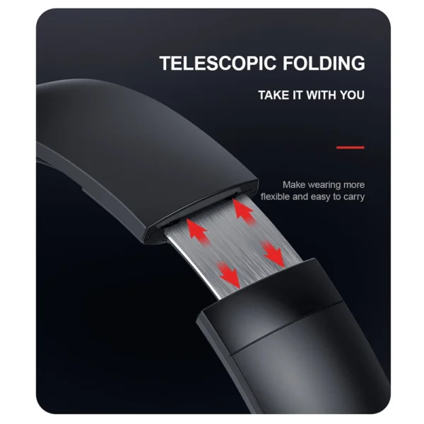 Siindoo JH-919 Wireless Bluetooth Headphones Foldable Stereo Earphones Super Bass Noise Cancelling Mic For Iphone Laptop PC TV - Image 2