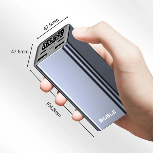 65W Mobile Power Bank 30000mAh Type-C Plug Fast Charging FCP SCP Mobile Power Bank Portable External Charger for Smartphones - Image 3