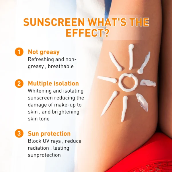 Body Protection Cream UV Protection Liquid Cream Oil Control Moisturizing Protection Cream Moisturizing Skin Body Care Products - Image 3