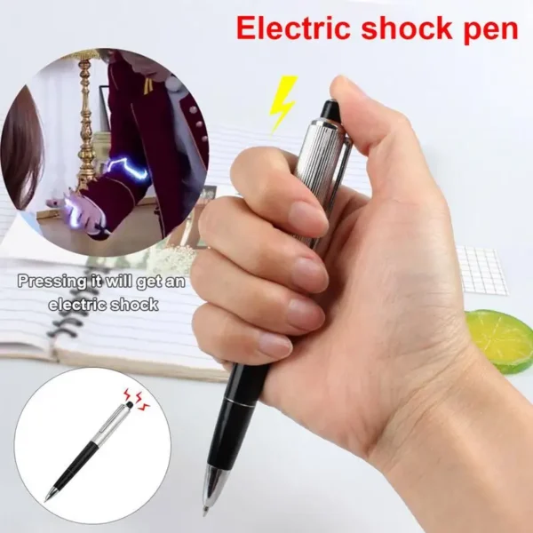 Novelty Utility Electric Shock Pen Creative Electric Shock Pen Toy ballpoint pen electric shock Fun Prank Trick Joke Gadget Toy - Image 4