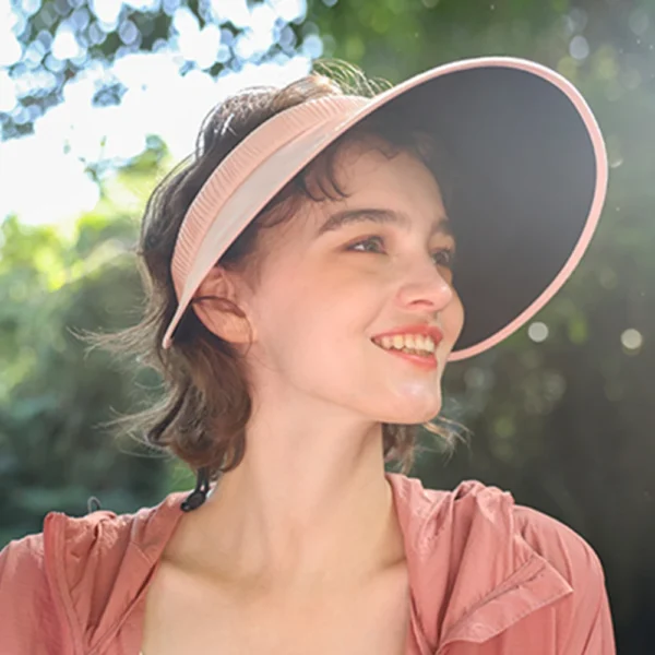 OhSunny Women's Sun Visor 2024 New Fashion Summer Golf Cap UV Protection UPF 50+ Portable Hat for Outdoors Sports Traveling - Image 2