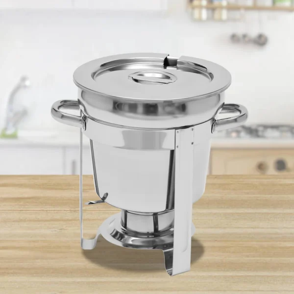 7L Food Warmer 201 Stainless Steel Stock Pot Soup Stove Durable Easy to Clean Essential Kitchen Gadget - Image 3