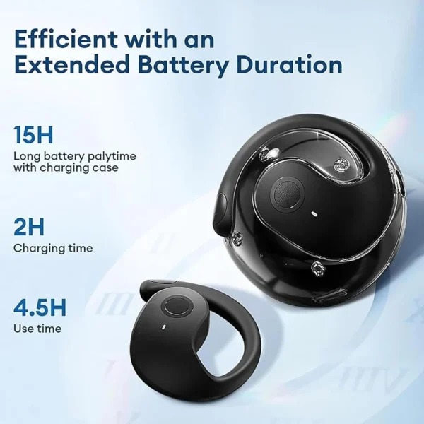 AI Translator Earbuds 144 Languages Real-time Translation Open Ear Earbuds Wireless Hanging Over Ear Headphones Translator - Image 2