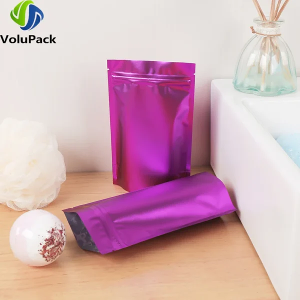 Zipper Coffee Packaging Storage Heat Sealing Stand Up Zip Lock Pouches Eco Aluminum Foil Mylar Gift Organizer Bags - Image 3