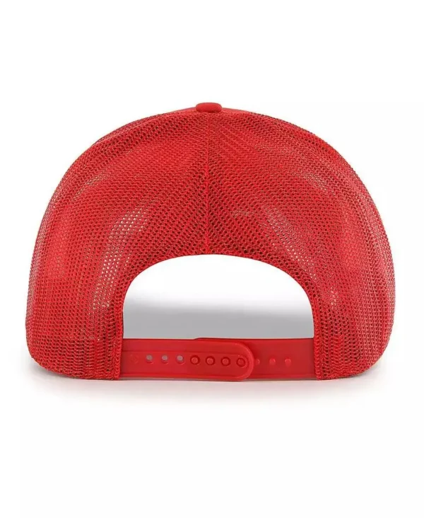 '47 Brand | Men's Red Washington Nationals Ridgeline Tonal Patch Trucker Adjustable Hat - Image 2