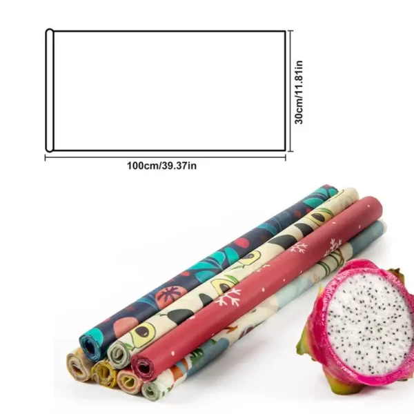 Beeswax Wrap Reusable Natural Food Grade Preservative Cloth Organic Cotton Eco Friendly Sustainable For Kitchen Food Storage - Image 6