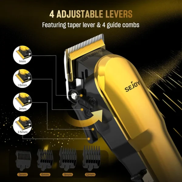 Sejoy Electric Hair Clippers for Men Professional Hair Trimmer Machine Rechargeable Cordless Multifunctional Barber Gift - Image 6