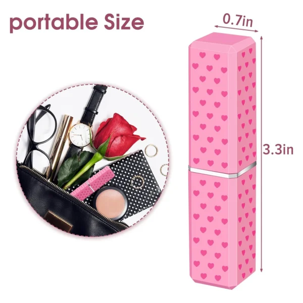 2 Pack of Cute Lipstick Lighter Soft Flame Refillable Butane Unique Gift for Girls,Women,Girlfriends (Without Butane Gas) - Image 4
