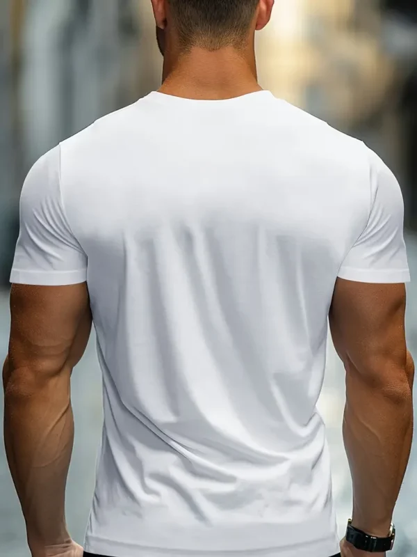 Creative Print Men's Fashionable Summer Crew Neck Short Sleeve Sports T-shirt, Comfortable And Versatile - Image 3