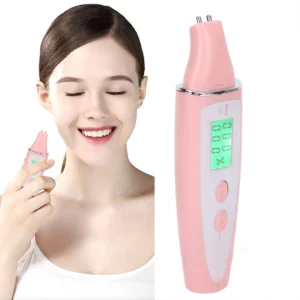Facial Skin Tester Smart Display Skin Care Portable Digital Skin Detector Pen for Home Beauty Salon Pink