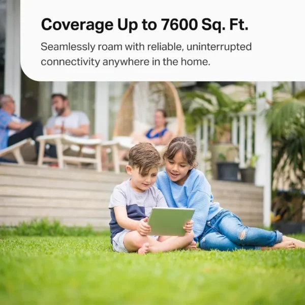 Tri-Band WiFi 7 BE10000 Whole Home Mesh System (Deco BE63) | 6-Stream 10 Gbps | 4 × 2.5G Ports Wired Backhaul, 4× Smart Internal - Image 4