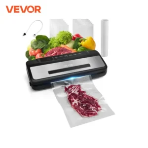VEVOR 80Kpa 120W Electric Vacuum Sealer Machine 7-in-1 Dry/Wet Food Sealer with Built-in Cutter Knife for Kitchen Food Storage