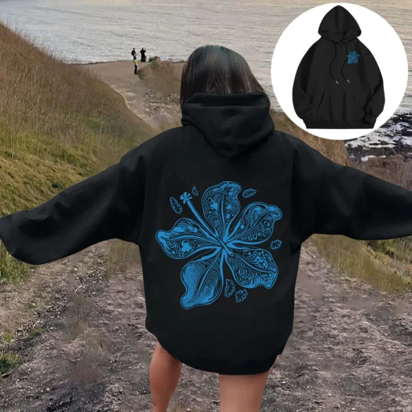 Oversize Women Hoodies Tops 2024 Sport Casual Long Sleeve Hooded Sweatshirts Autumn Winter Warm Outwears Pullovers Y2k Clothes - Image 3