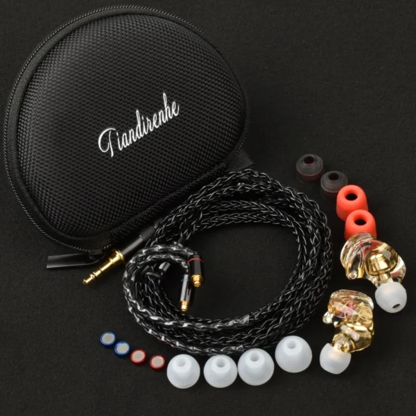MMCX Earphone Resin 3.5mm in Ear Wired Dynamic Earphones Super Stage Bass HiFi Running Sport Headset Audio Fever Earbuds - Image 6